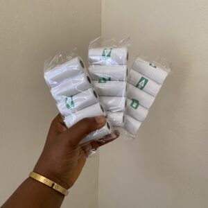 White sticky paper for mini printer (pack of 5rolls)