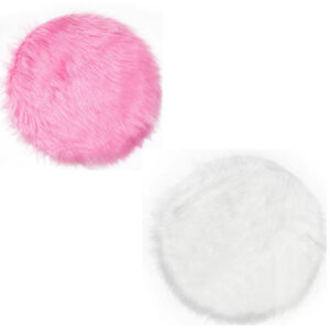 Round Fur rug (size 40x40cm)